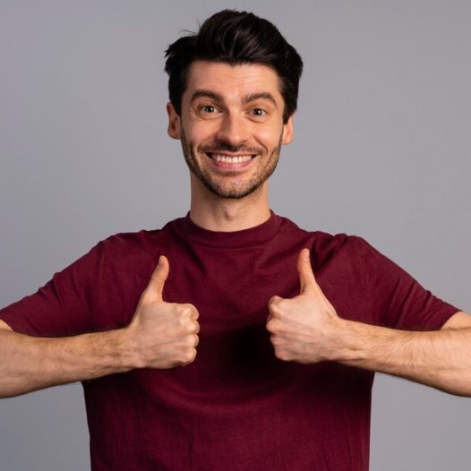 front-view-smiley-man-showing-thumbs-up_23-2148946231